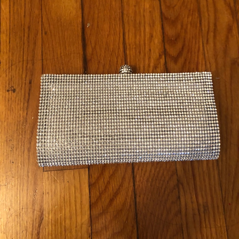 diamond covered clutch